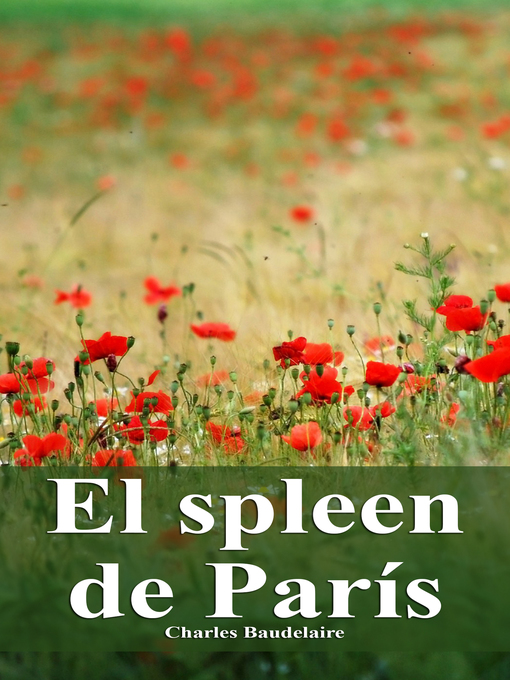 Detalles del título El spleen de París de Charles Baudelaire - Disponible